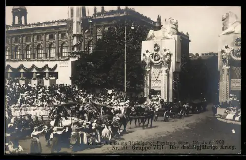 AK Wien, Kaiser-Jubiläums Huldigungs-Festzug 1908