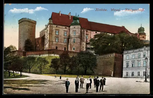 AK Krakau-Krakow, Wawel - Königsschloss