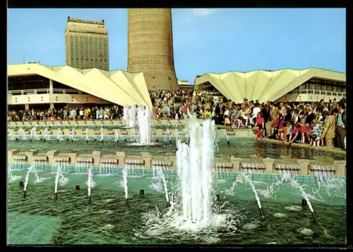AK Berlin, Kaskaden am Fernseh- und UKW-Turm, Hotel Stadt Berlin