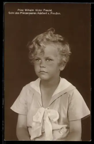 AK Prinz Wilhelm Victor Freund, Sohn des Prinzenpaares Adalbert von Preussen