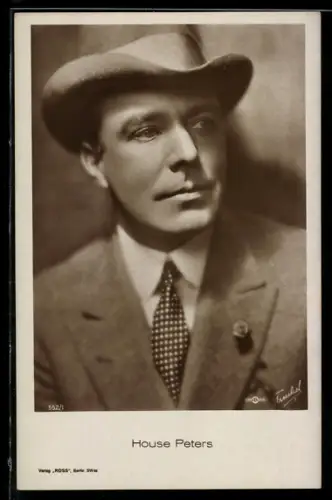 AK Schauspieler House Peters im Kostüm einer Filmrolle