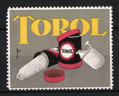Reklamemarke Torol, Verpackung mit Glühstrumpf