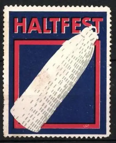 Reklamemarke Haltfest, Glühkörper mit Logo