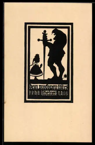 AK Naumburg, Hussitenführer Prokop schneidet Grimassen mit Kindern, Märchen