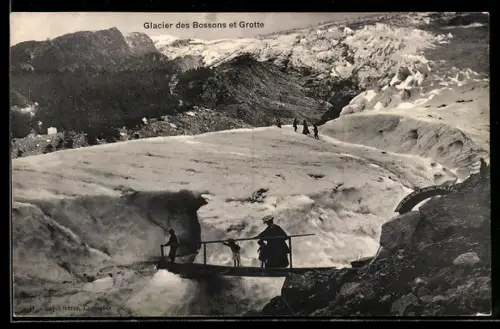 AK Glacier des Bossons et Grotte du Mont Blanc