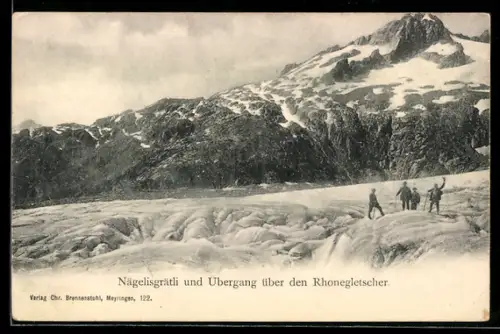 AK Nägelisgrätli und Übergang über den Rhonegletscher