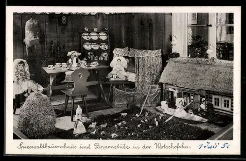 AK Spreewakdbauernhaus und Puppenstube im Gasthaus Wotschofska, Inh. Ernst Kirchner