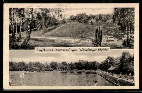 AK Schneverdingen /Lüneburger Heide, Höpenberg, Quellenbad