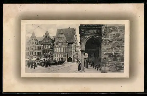 AK Bremen, Marktplatz, das neue Rats-Café