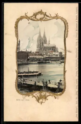 AK Köln, Dom im Passepartout