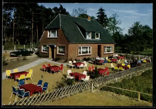 AK Undeloh, Café Heiderose, Inh. Magda Wischhof, Gartencafé