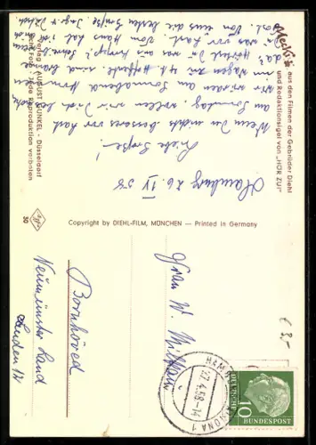 AK Igel Mecki mit Rucksack beim Wandern