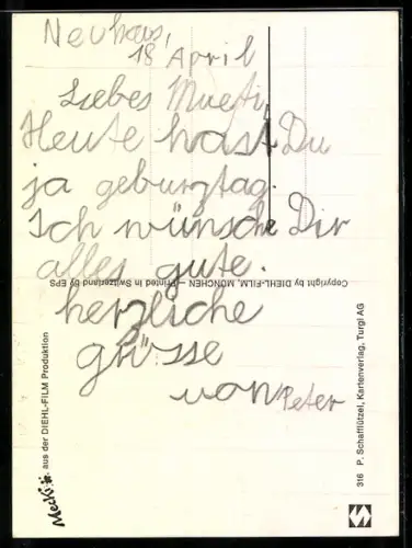 AK Mecki schreibt einen Brief