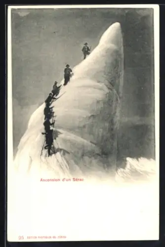 AK Ascension d`un Sérac, Bergsteigen