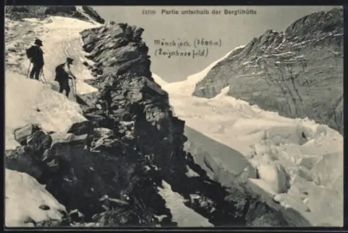 AK Partie unterhalb der Berglihütte, Bergsteiger