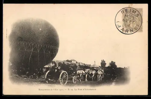 AK La Parc d`Aérostation, Ballon