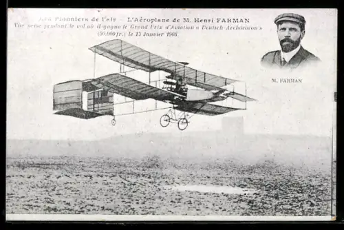 AK L`Aéroplane de M. Henri Farman, Flugzeug
