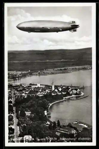 AK Friedrichshafen /Bodensee, Zeppelin LZ129 Hindenburg