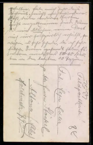 AK Paar beim Tanz eines Tango