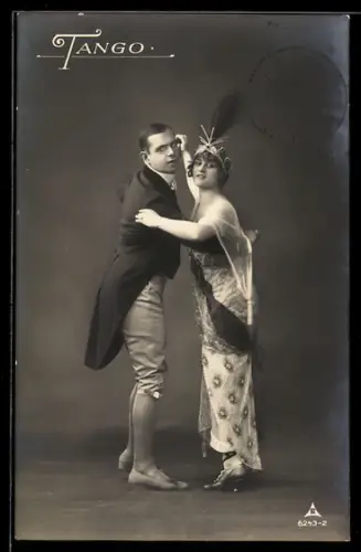 AK Paar beim Tango-Tanz