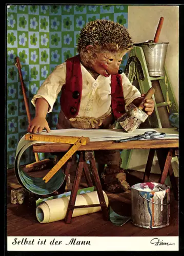 AK Selbst ist der Mann, Mecki tapeziert ein Zimmer