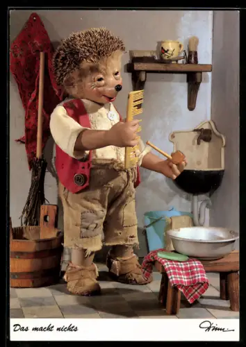 AK Das macht nichts..., Mecki hält einen defekten Kamm in der Hand