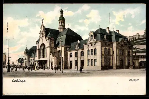 AK Coblenz, Der Bahnhof