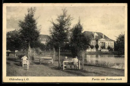 AK Oldenburg i. O., Partie am Dobbenteich