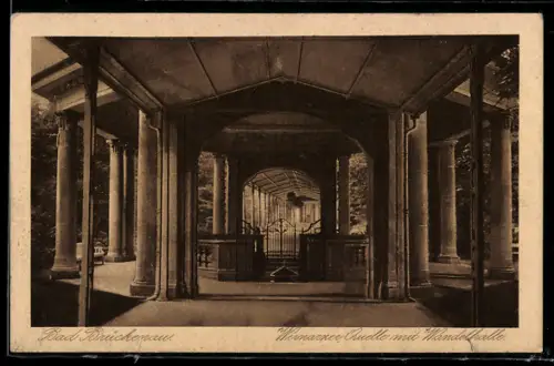 AK Bad Brückenau, Wernarzer Quelle mit Wandelhalle