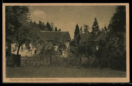 AK Reinhardsbrunn, Klostermühle, Gebäudepanorama
