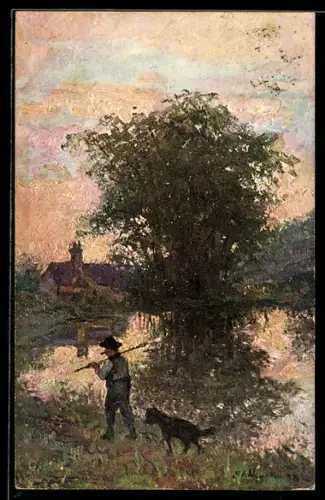 Künstler-AK Raphael Tuck & Sons Nr. 1527: The Day`s work done