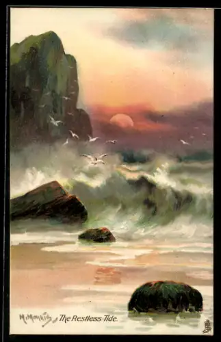 Künstler-AK Raphael Tuck & Sons Nr. 2762: Möwen am Strand