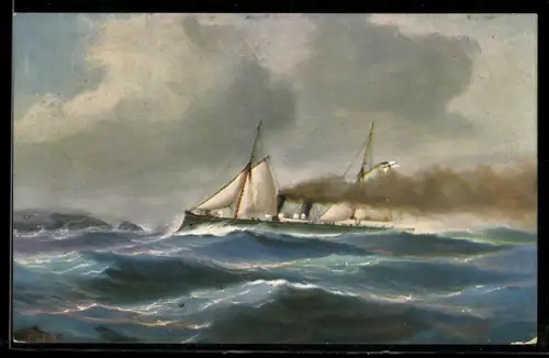 Künstler-AK Christopher Rave: Aviso Pfeil, Deutschland um 1882