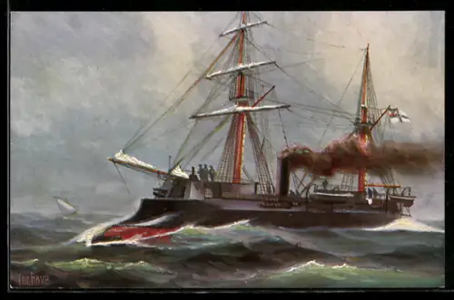 Künstler-AK Christopher Rave: S. M. Prinz Adalbert, 1865