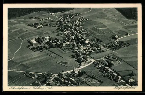 AK Geraberg i. Thür., Luftaufnahme