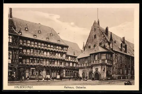AK Halberstadt, Rathaus Ostseite
