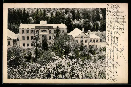 AK Schriesheim a. d. Bergstrasse, Sanatorium Stammberg