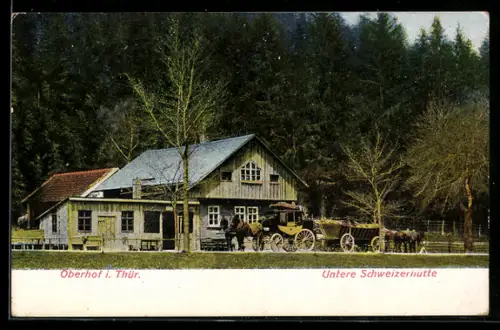 AK Oberhof i. Thür., Untere Schweizerhütte
