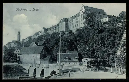 AK Kirchberg a. Jagst, Schloss, Kirche, Brücke