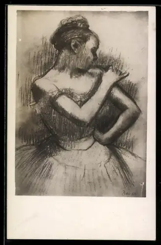 Künstler-AK Junge Frau im Ballettkleid