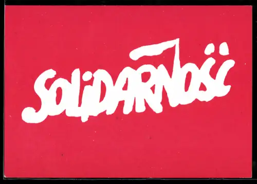 AK Emblem der polnischen Gewerkschaftsbewegung Solidarnosc