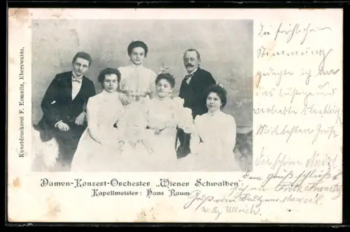 AK Mitglieder des Damenorchesters Wiener Schwalben