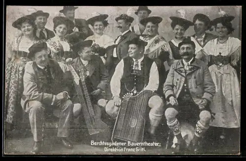 AK Berchtesgadener Bauerntheater Franz Gritl, Gruppenbild