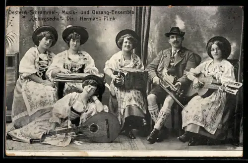 AK Österreichische Schrammel-Musik- u. Gesangs-Ensemble Gebirsecho