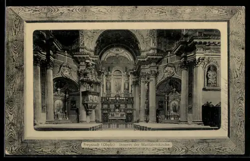 AK Freystadt /Opf., Inneres der Wallfahrtskirche, Rahmen
