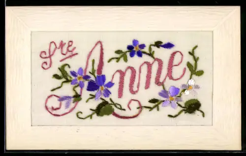 Seidenstick-AK Ste Anne, Blütenzweige