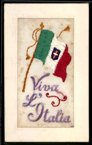 Seidenstick-AK Italia, Italienische Flagge