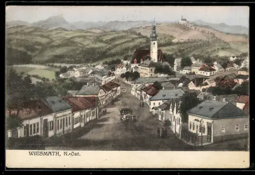 AK Wiesmath /N.-Öst., Ortszentrum mit Kirche