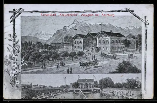 AK Maxglan bei Salzburg, Kuranstalt Kreuzbrückl