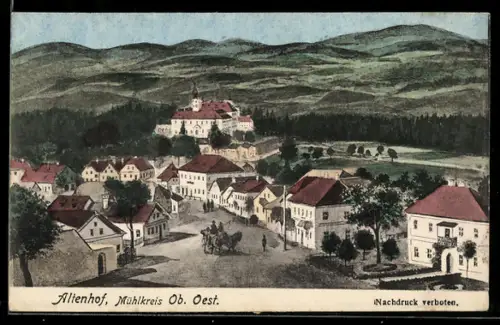 AK Altenhof /Mühlkreis, Ortsansicht mit Schloss
